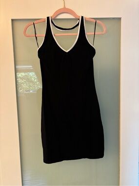 H&M Black Tank Dress with White Trim